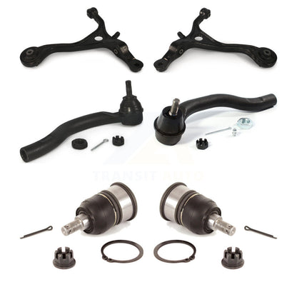 Control Arm Tie Rod End & Ball Joint Front Kit (6Pc) For Honda Accord Acura TSX