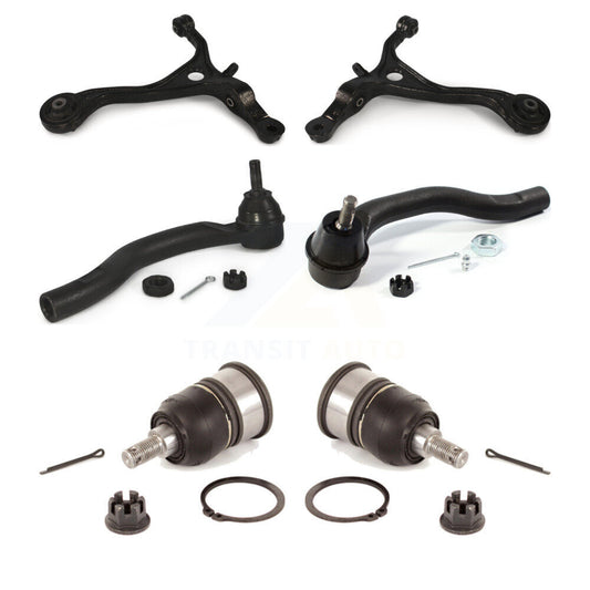 Control Arm Tie Rod End & Ball Joint Front Kit (6Pc) For Honda Accord Acura TSX