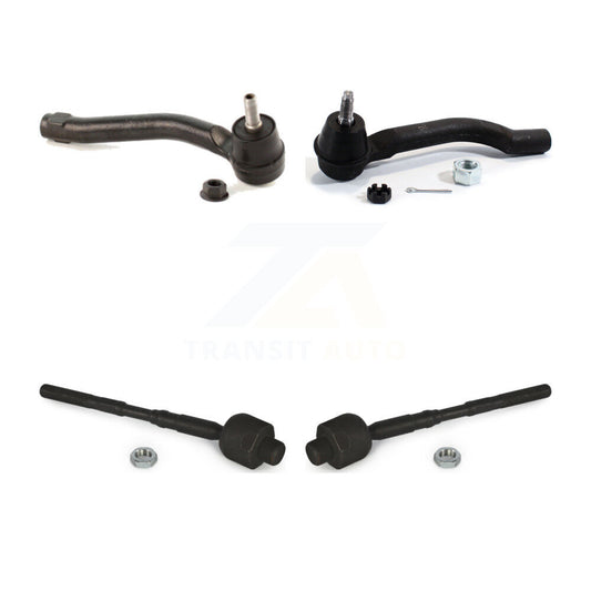 Outer & Inner Steering Tie Rod End Front Kit For Nissan Rogue Select