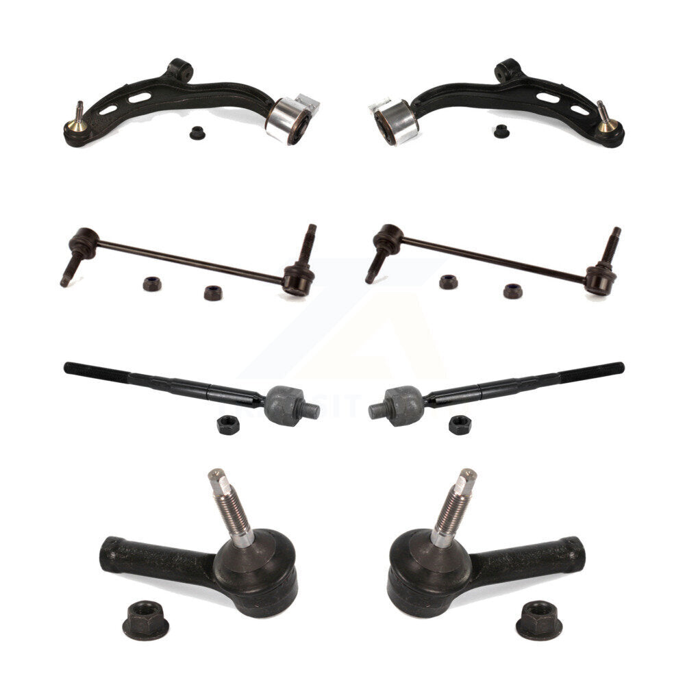 Suspension Control Arm Ball Joint Tie Rod End Link Front Kit (8Pc) For Ford MKT