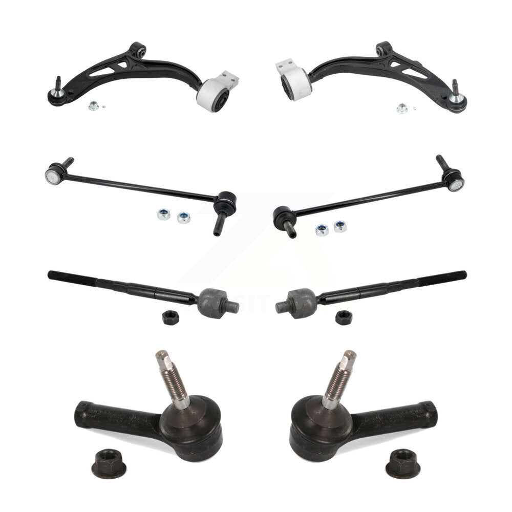 Suspension Control Arm And Ball Joint Tie Rod End Link Front Kit (8Pc) For Ford