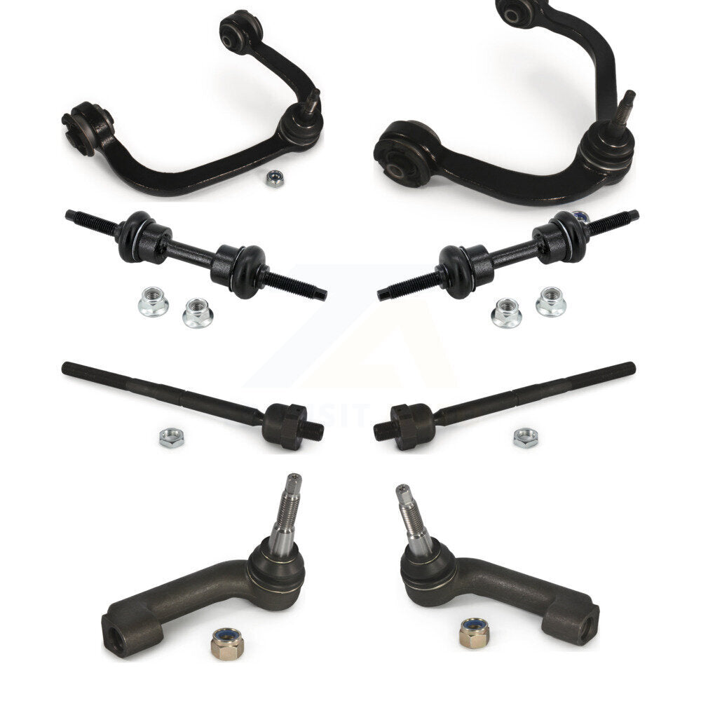 Suspension Control Arm And Ball Joint Tie Rod End Link Front Kit (8Pc) For Ford