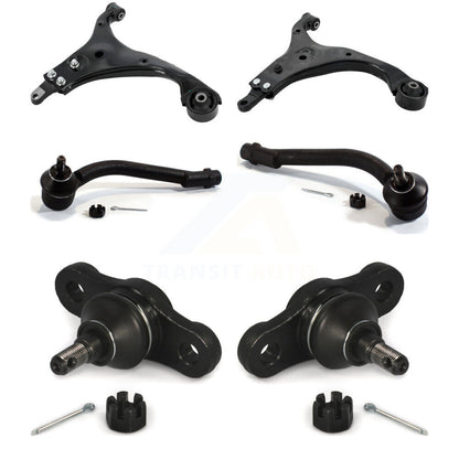 Control Arm With Tie Rod End And Ball Joint Front Kit (6Pc) For Hyundai Elantra