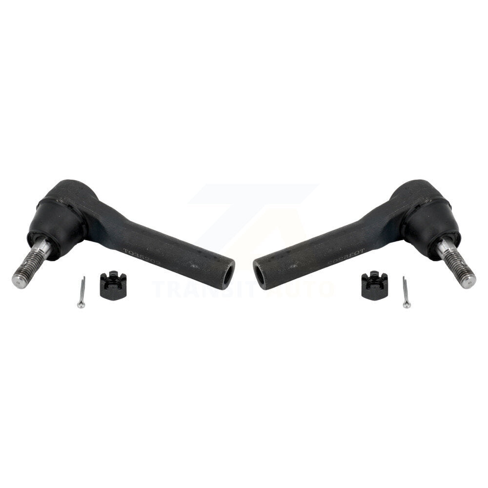 Tie Rod End Front Outer Pair For GMC Chevrolet Sierra 1500 Silverado Tahoe Yukon