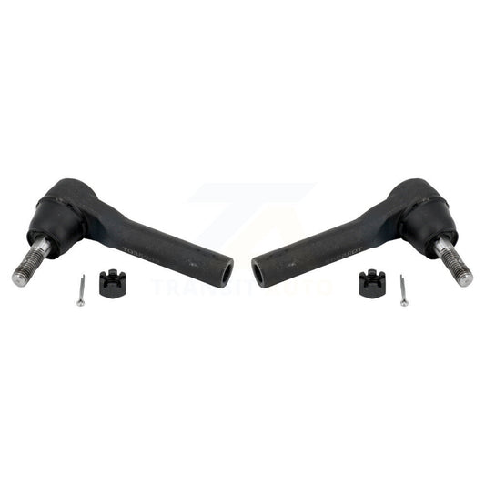 Tie Rod End Front Outer Pair For GMC Chevrolet Sierra 1500 Silverado Tahoe Yukon