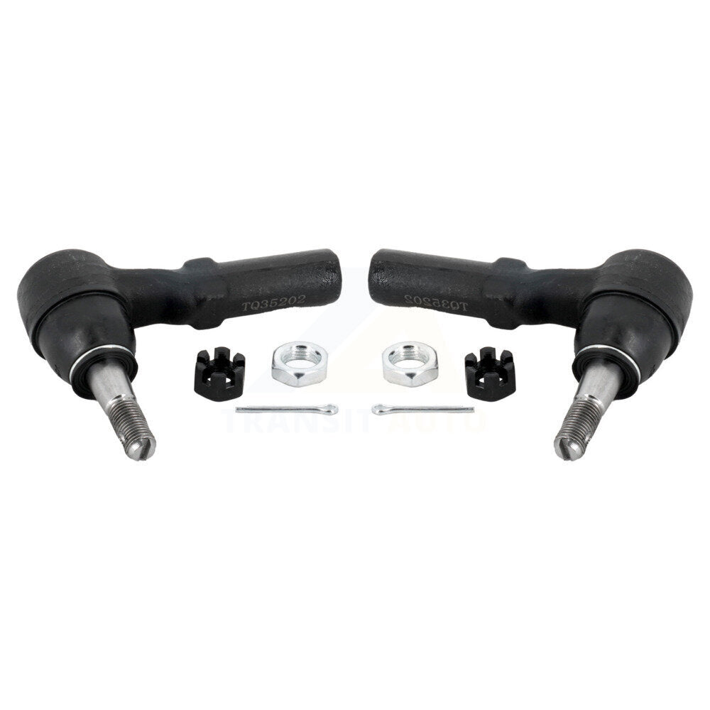 Tie Rod End Front Outer Pair For GMC Chevrolet Sierra 2500 HD Silverado 3500