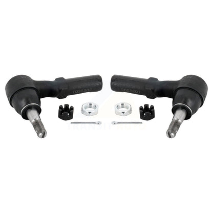 Tie Rod End Front Outer Pair For GMC Chevrolet Sierra 2500 HD Silverado 3500