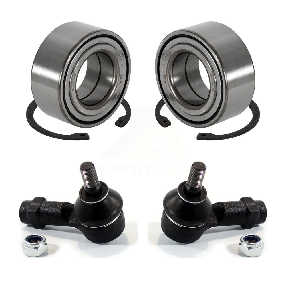 Wheel Bearing And Tie Rod End Front Kit For 2003-2008 Hyundai Tiburon 2.7L