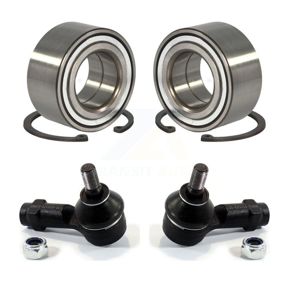 Wheel Bearing And Tie Rod End Front Kit For Hyundai Elantra Kia Spectra Tiburon