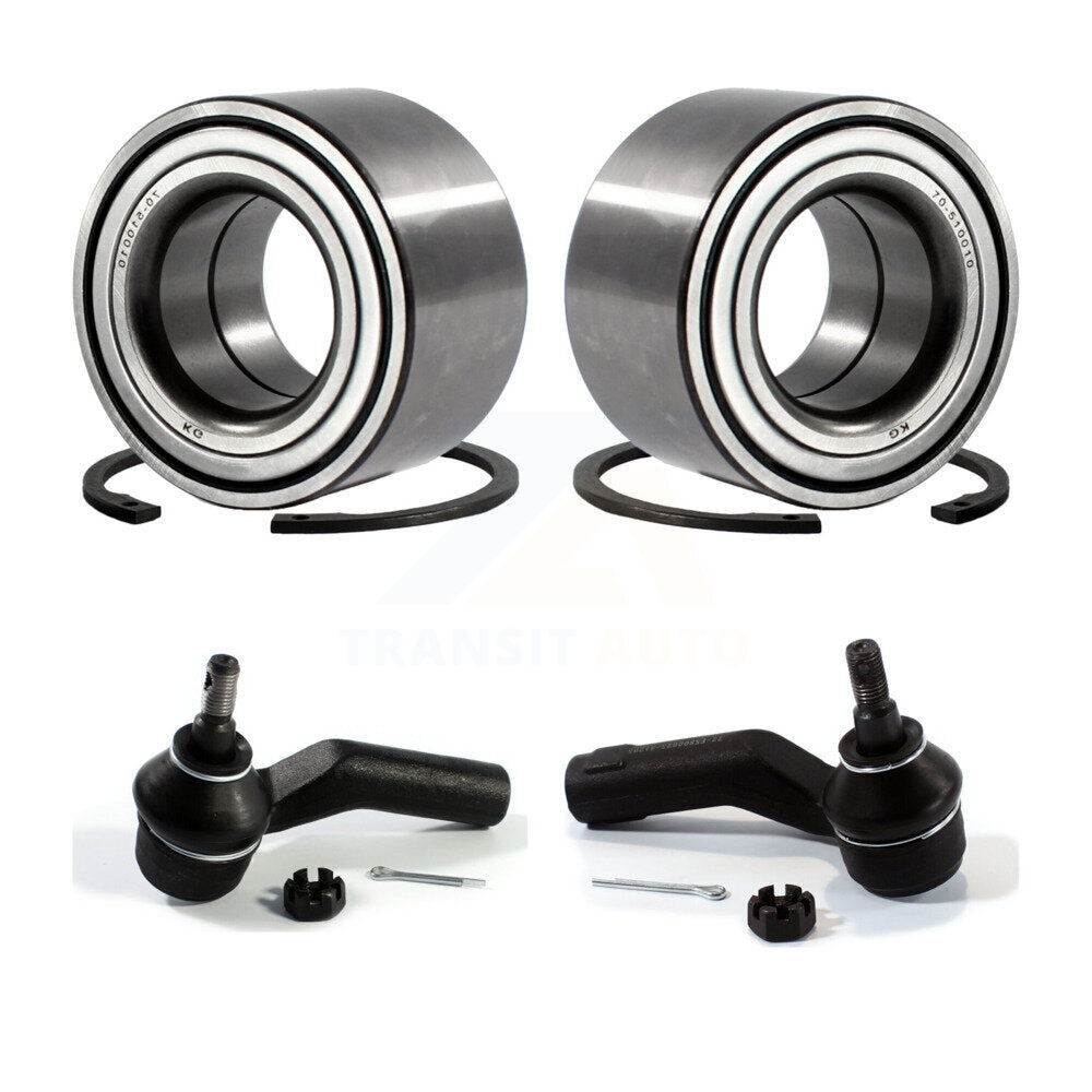 Wheel Bearing And Tie Rod End Front Kit For Mazda 3 Non-ABS