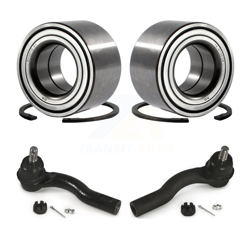 Wheel Bearing & Tie Rod End Front Kit For Ford Fusion Lincoln MKZ Mercury Milan
