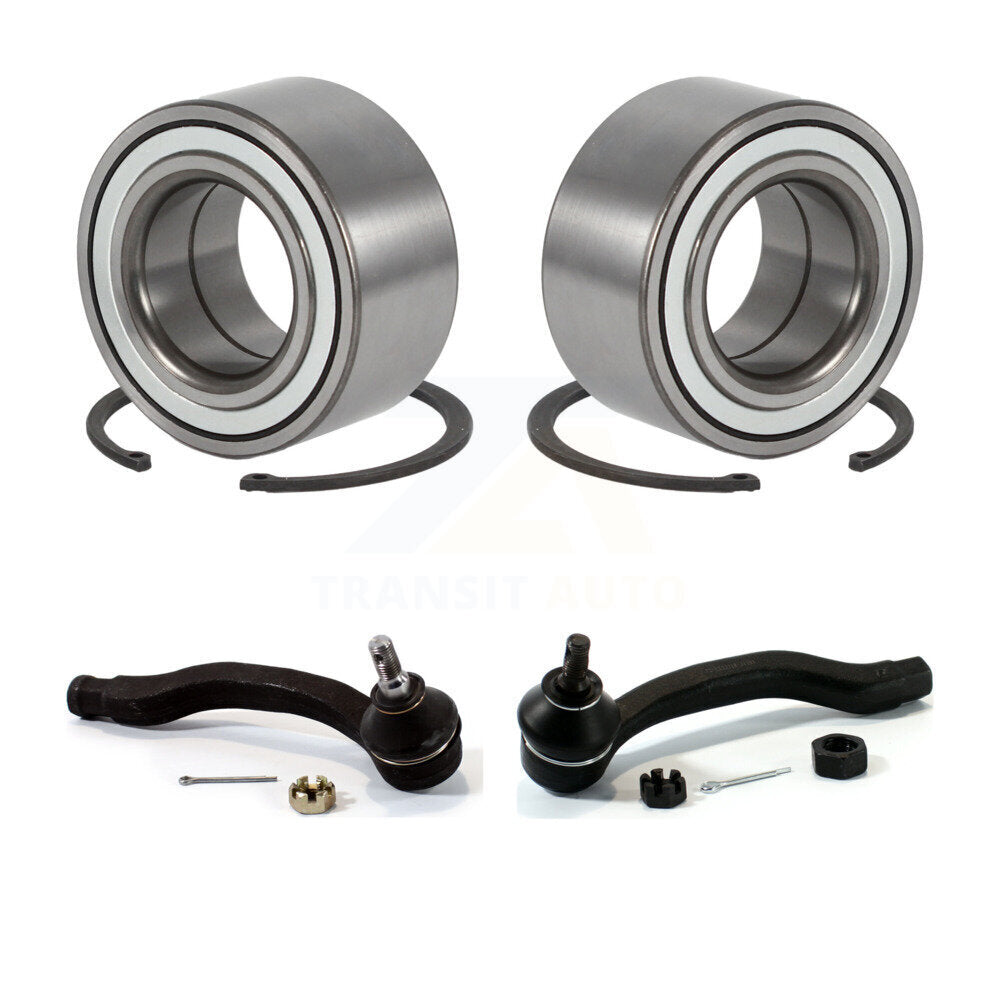 Wheel Bearing And Tie Rod End Front Kit For 1997-2001 Honda CR-V