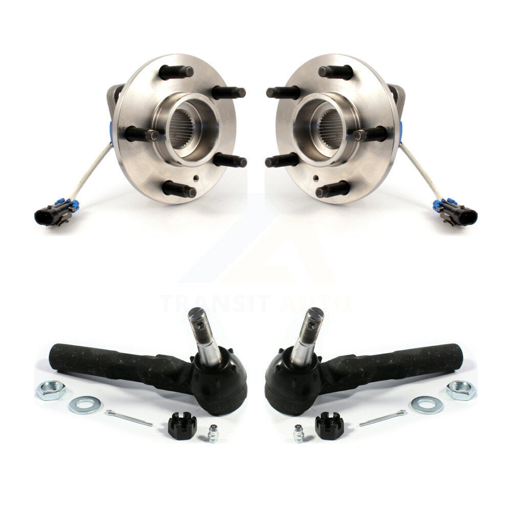Wheel Bearing & Tie Rod End Front Kit For Buick Rendezvous Pontiac Montana Aztek