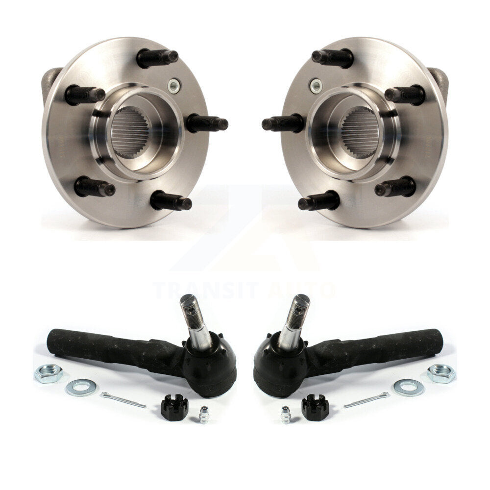 Wheel Bearing Tie Rod End Front Kit For Buick Rendezvous Chevrolet Malibu Aztek