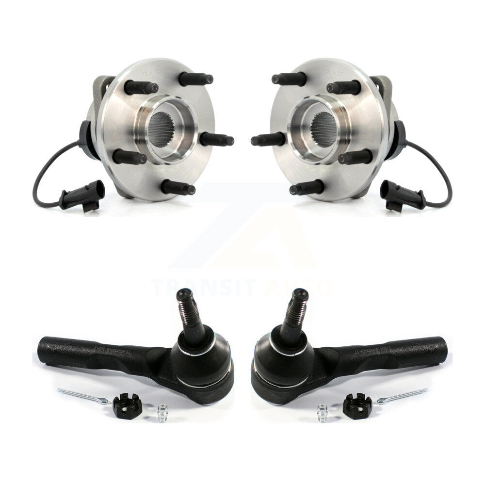 Wheel Bearing Tie Rod End Front Kit For Chevrolet Malibu Pontiac G6 Saturn Aura