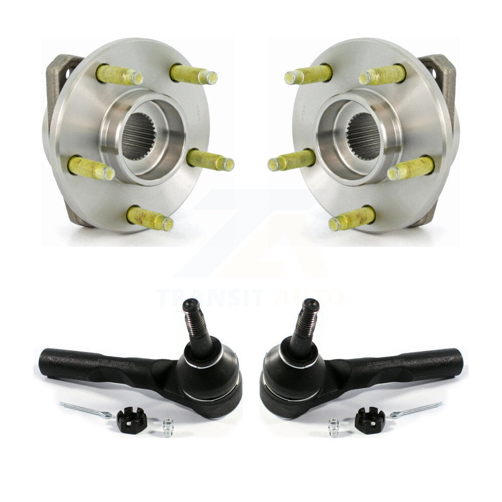Wheel Bearing And Tie Rod End Front Kit For Chevrolet Malibu Pontiac G6 Non-ABS