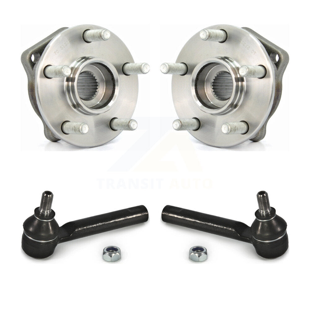 Wheel Bearing & Tie Rod End Front Kit For Subaru Impreza Forester Outback Legacy