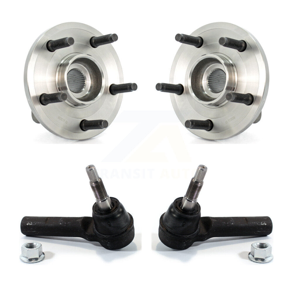 Wheel Bearing And Tie Rod End Front Kit For Dodge Dakota Mitsubishi Raider
