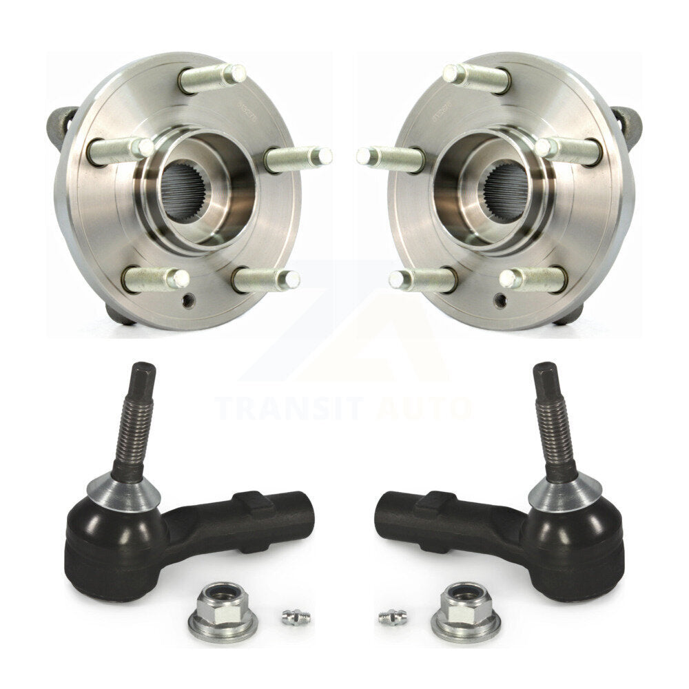 Wheel Bearing And Tie Rod End Front Kit For Ford Taurus Flex Lincoln MKS MKT