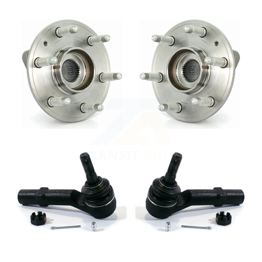 Wheel Bearing And Tie Rod End Front Kit For GMC Acadia Buick Enclave Chevrolet