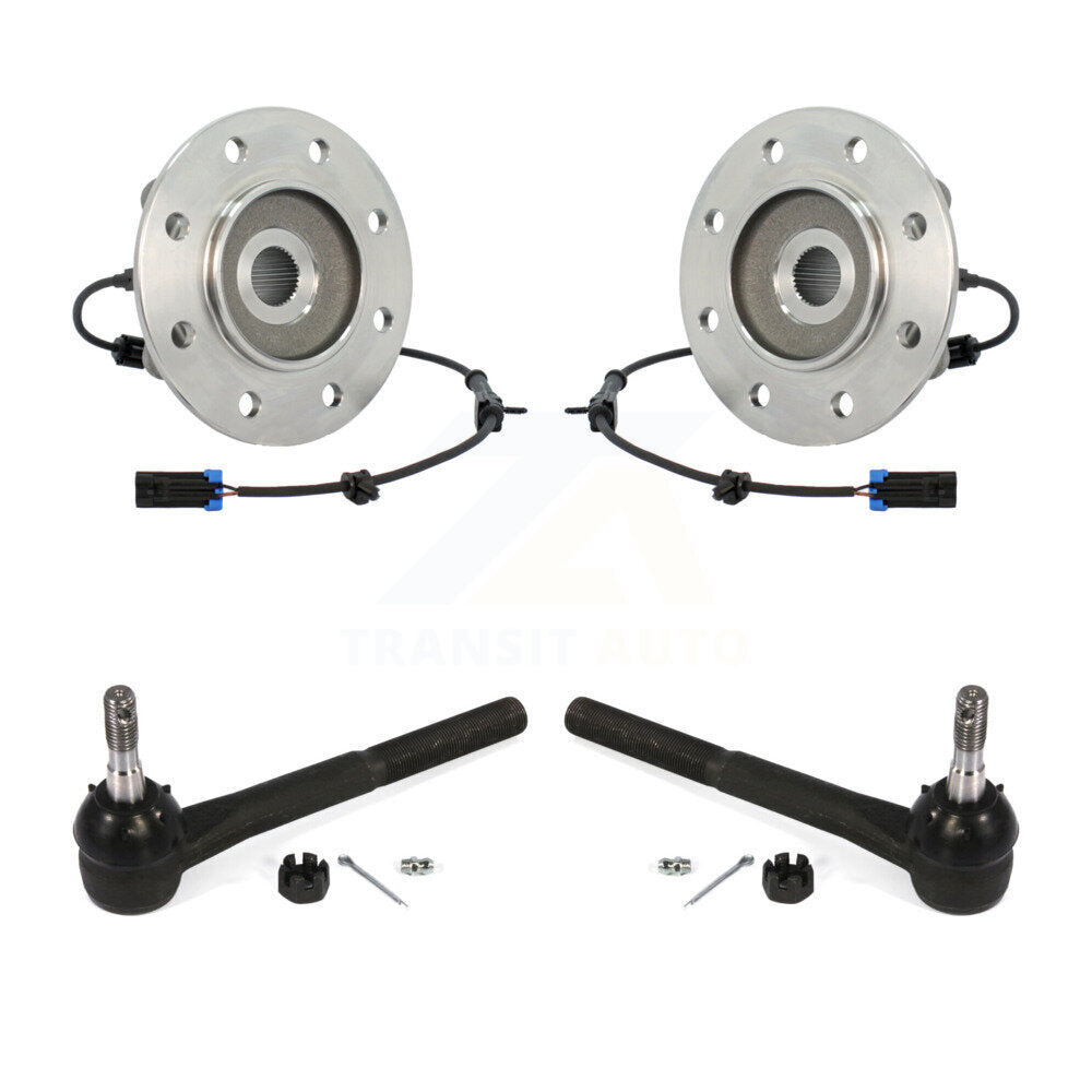 Wheel Bearing & Tie Rod End Front Kit For Chevrolet GMC K1500 K2500 K3500 Tahoe