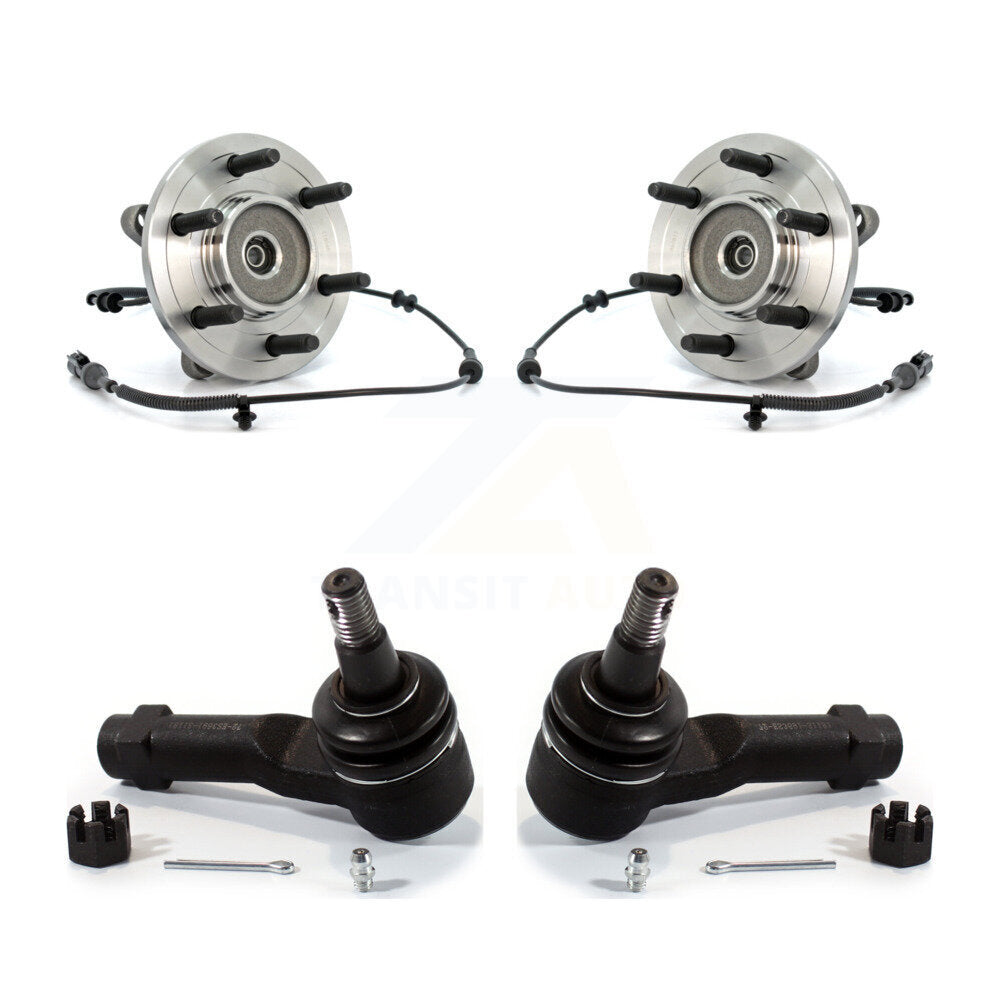 Wheel Bearing And Tie Rod End Front Kit For Ford F-150 4WD
