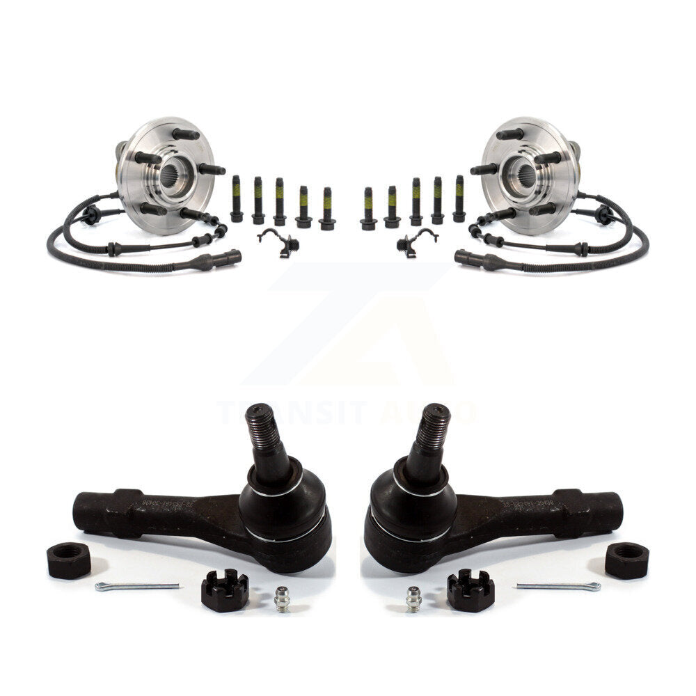Wheel Bearing And Tie Rod End Front Kit For Ford Explorer Mercury Mountaineer