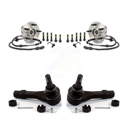Wheel Bearing And Tie Rod End Front Kit For Ford Explorer Mercury Mountaineer