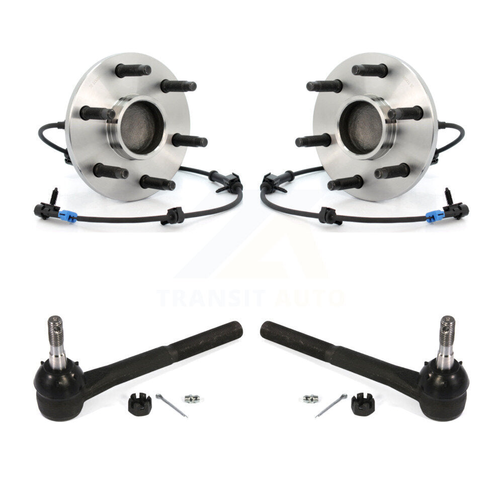 Wheel Bearing And Tie Rod End Front Kit For 2000 Chevrolet Tahoe RWD with 5.7L