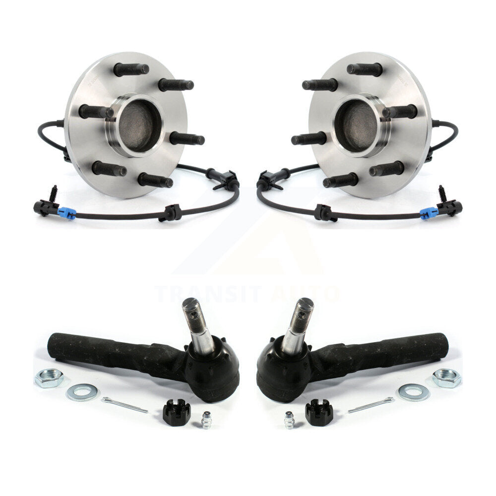 Wheel Bearing And Tie Rod End Front Kit For Chevrolet Silverado 1500 GMC Sierra