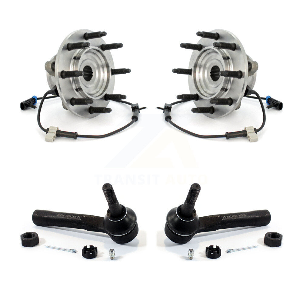 Wheel Bearing Tie Rod End Front Kit For Chevrolet GMC Silverado 1500 Sierra 2500