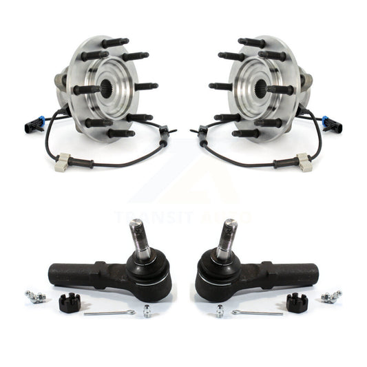 Wheel Bearing & Tie Rod End Front Kit For GMC Chevrolet Sierra 2500 HD Silverado