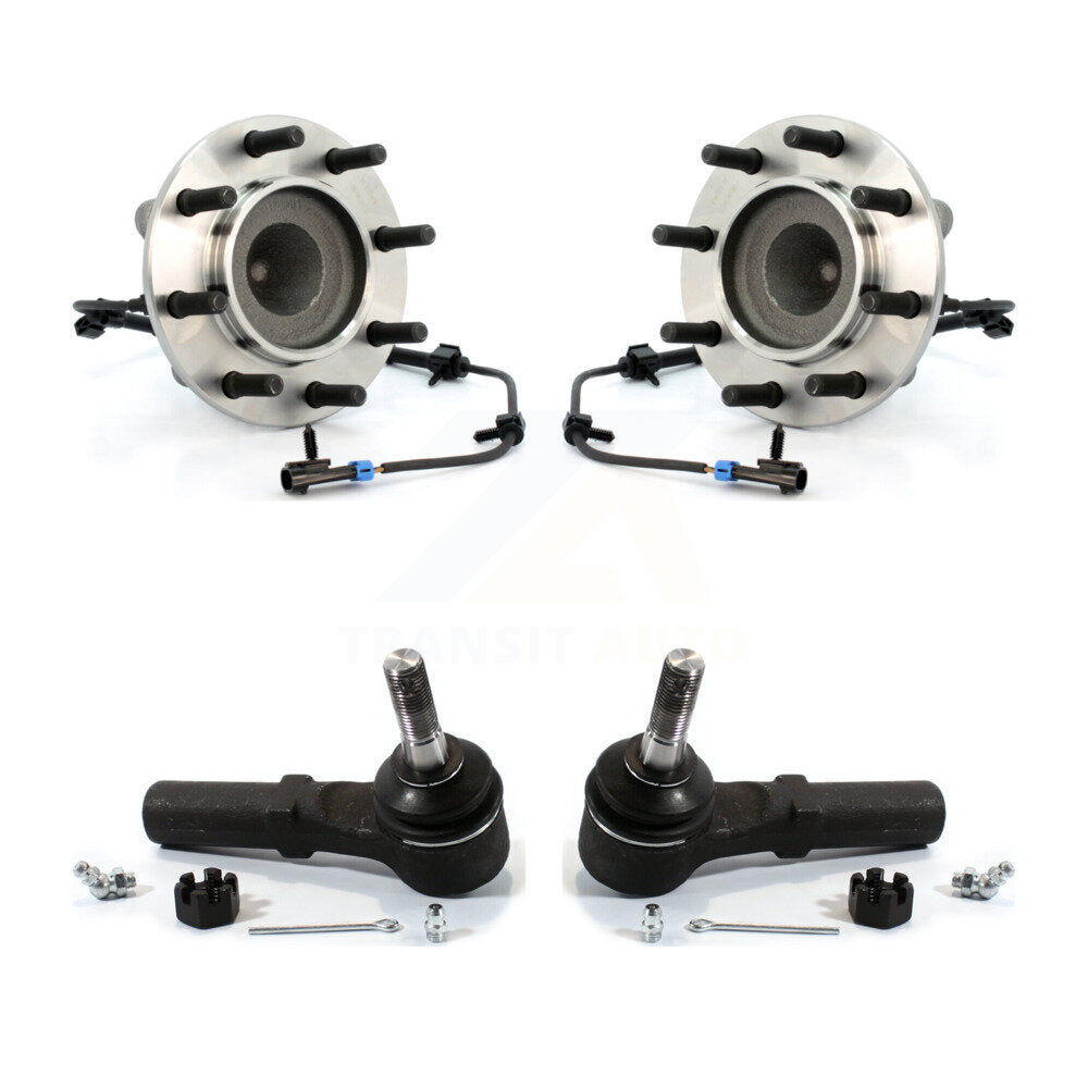 Wheel Bearing & Tie Rod End Front Kit For Chevrolet Express 3500 GMC Savana 4500