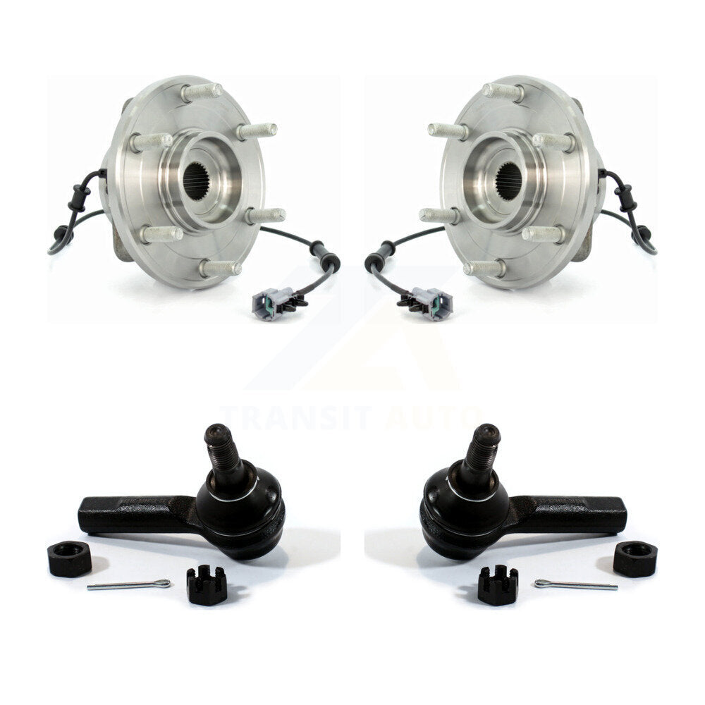 Wheel Bearing And Tie Rod End Front Kit For 2004 Nissan Pathfinder Armada
