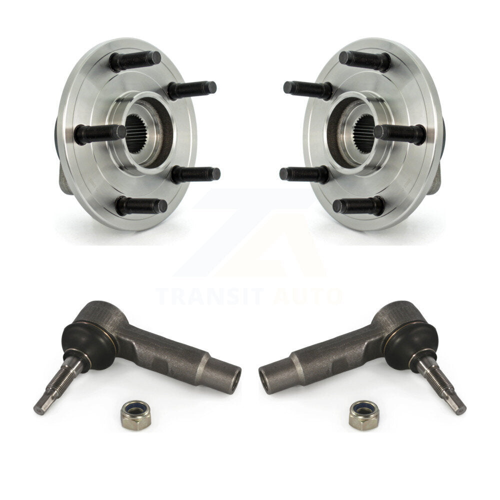 Wheel Bearing & Tie Rod End Front Kit For 02-05 Dodge Ram 1500 With 5 Lug Wheels