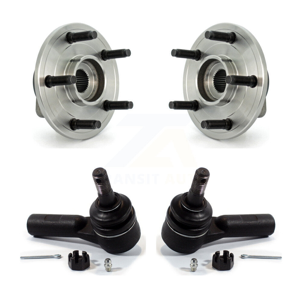 Wheel Bearing & Tie Rod End Front Kit For 06-08 Dodge Ram 1500 With 5 Lug Wheels
