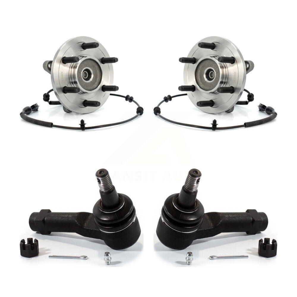 Wheel Bearing And Tie Rod End Front Kit For Ford F-150 Lincoln Mark LT