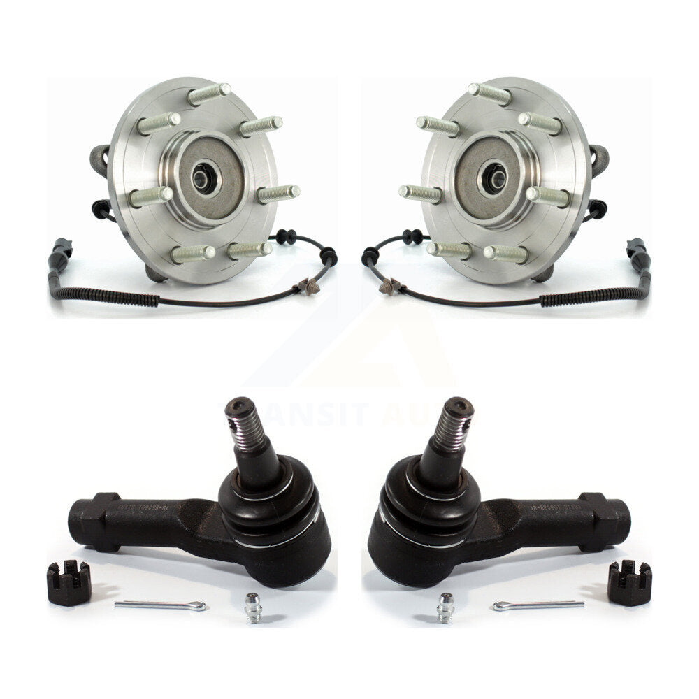 Wheel Bearing And Tie Rod End Front Kit For Ford F-150 Lincoln Mark LT