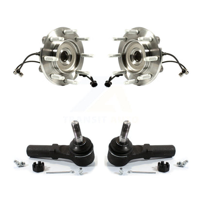 Wheel Bearing & Tie Rod End Front Kit For GMC Chevrolet Sierra 2500 HD Silverado