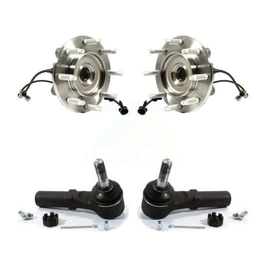 Wheel Bearing & Tie Rod End Front Kit For GMC Chevrolet Sierra 2500 HD Silverado