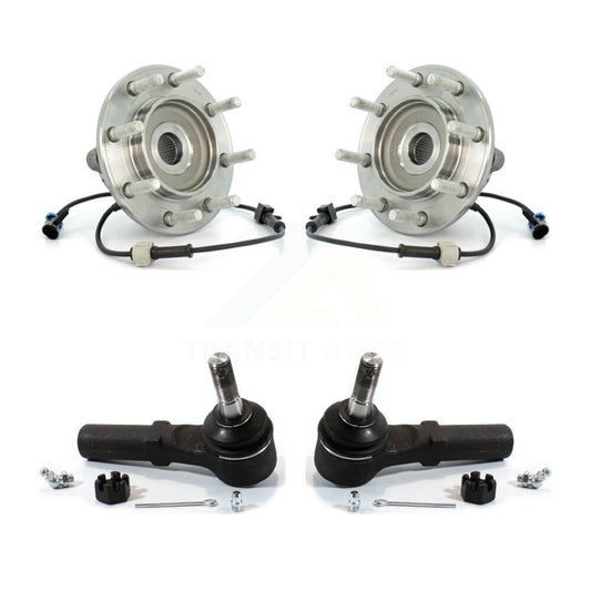 Wheel Bearing Tie Rod End Front Kit For Chevrolet GMC Sierra 3500 Silverado RWD