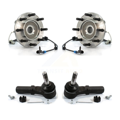 Wheel Bearing Tie Rod End Front Kit For Chevrolet GMC Sierra 3500 Silverado 4WD