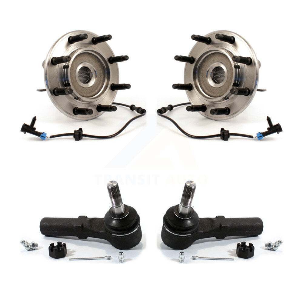 Wheel Bearing & Tie Rod End Front Kit For Chevrolet GMC Sierra 2500 HD Silverado