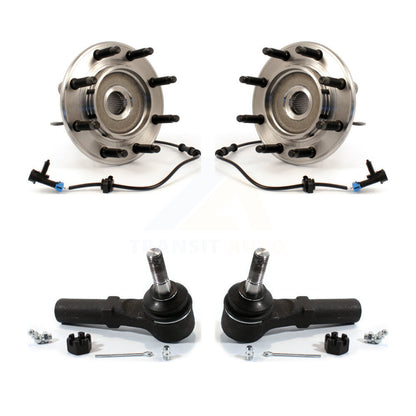 Wheel Bearing & Tie Rod End Front Kit For Chevrolet GMC Sierra 2500 HD Silverado