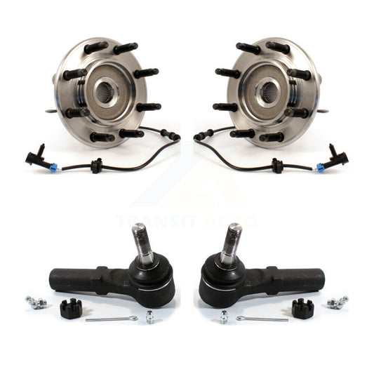 Wheel Bearing & Tie Rod End Front Kit For Chevrolet GMC Sierra 2500 HD Silverado