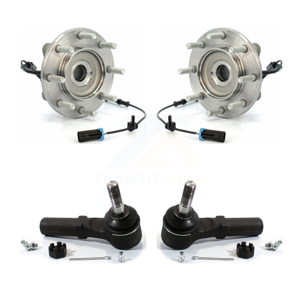 Wheel Bearing & Tie Rod End Front Kit For GMC Sierra 3500 HD Chevrolet Silverado