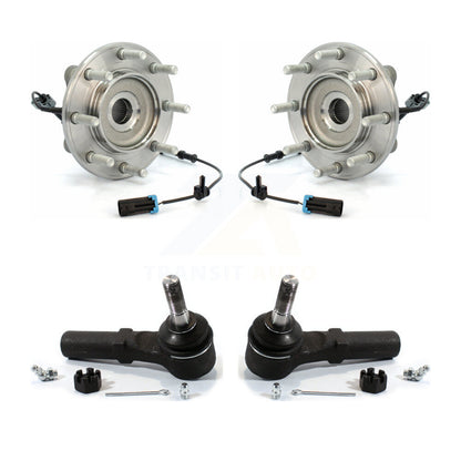 Wheel Bearing & Tie Rod End Front Kit For GMC Sierra 3500 HD Chevrolet Silverado