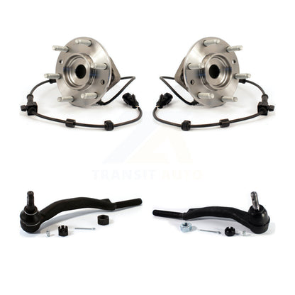 Wheel Bearing & Tie Rod End Front Kit For Chevrolet GMC Trailblazer Envoy XL EXT