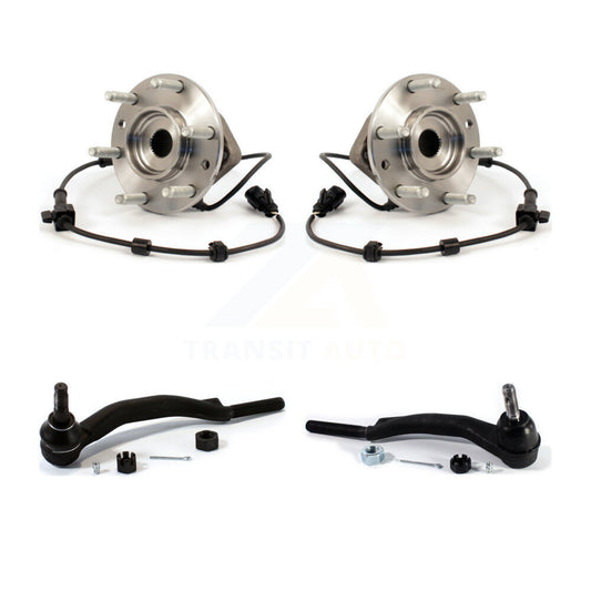 Wheel Bearing & Tie Rod End Front Kit For Chevrolet GMC Trailblazer Envoy XL EXT