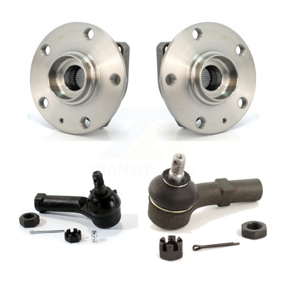 Wheel Bearing And Tie Rod End Front Kit For 2007-2010 Volkswagen Golf City